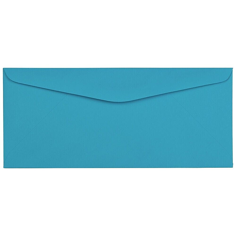 JAM Paper #9 Business Envelope, 3 7/8" x 8 7/8", Blue, 100/Pack (1532897D)