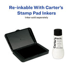 Carter's Felt Stamp Pad, 3.15" x 6.12", Black Ink (21082)