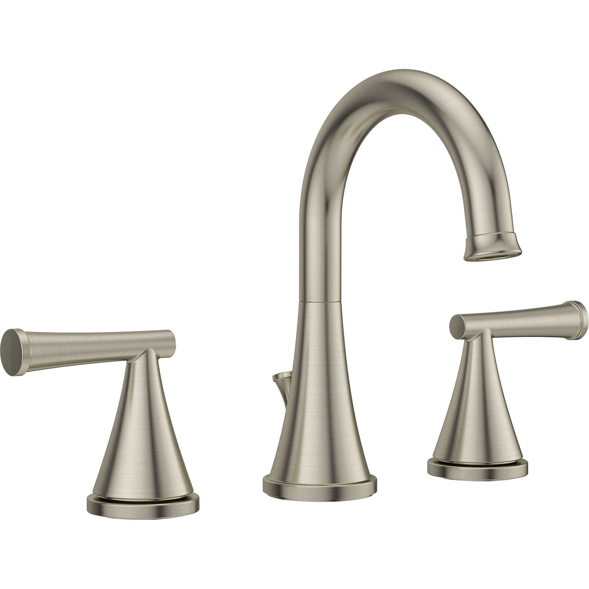 PROFLO Willett 1.2 GPM Widespread Bathroom Faucet with Pop-Up Drain Assembly (PFWSC2867ZBN)