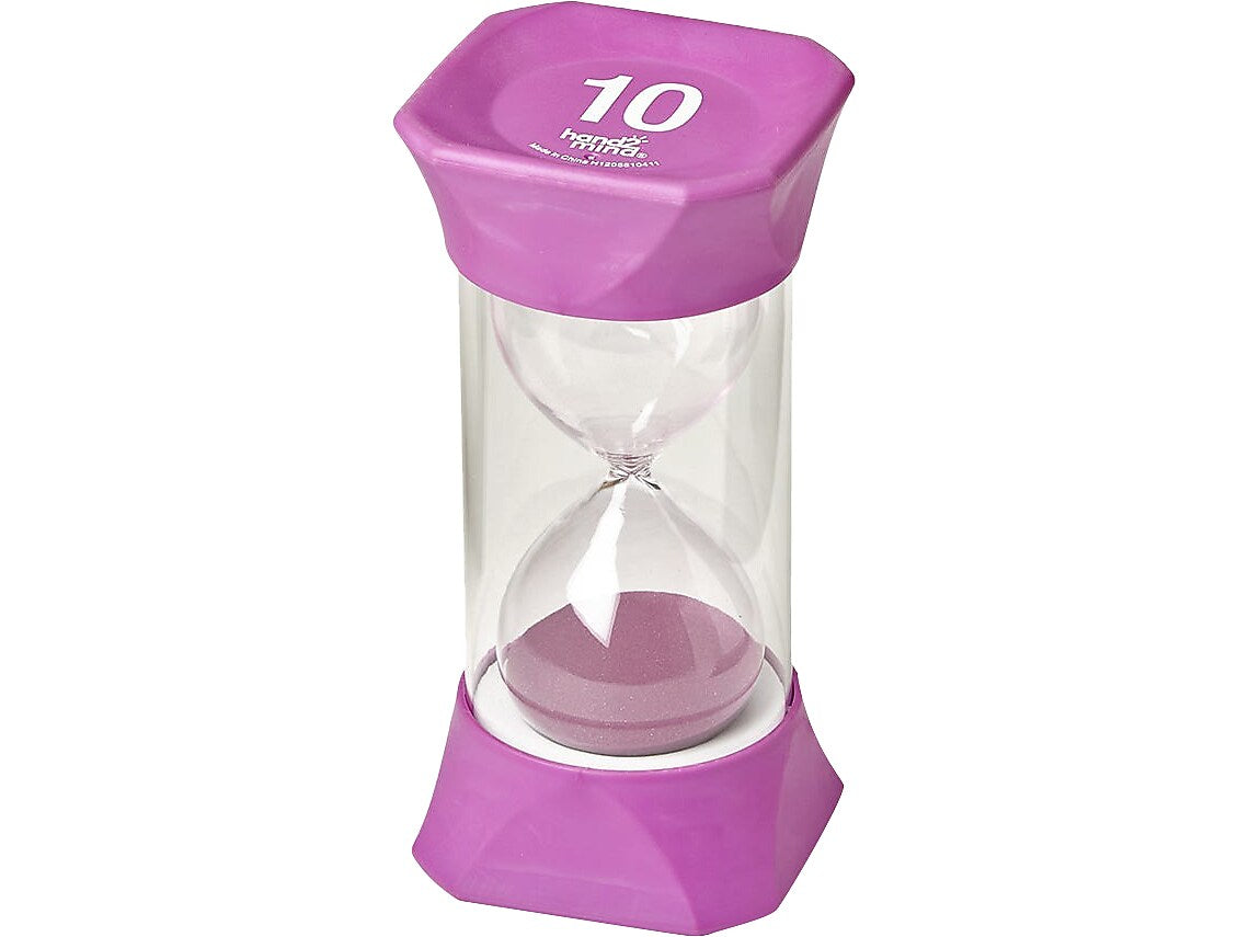 hand2mind Jumbo 10-Minute Sand Timer, Purple (93069)