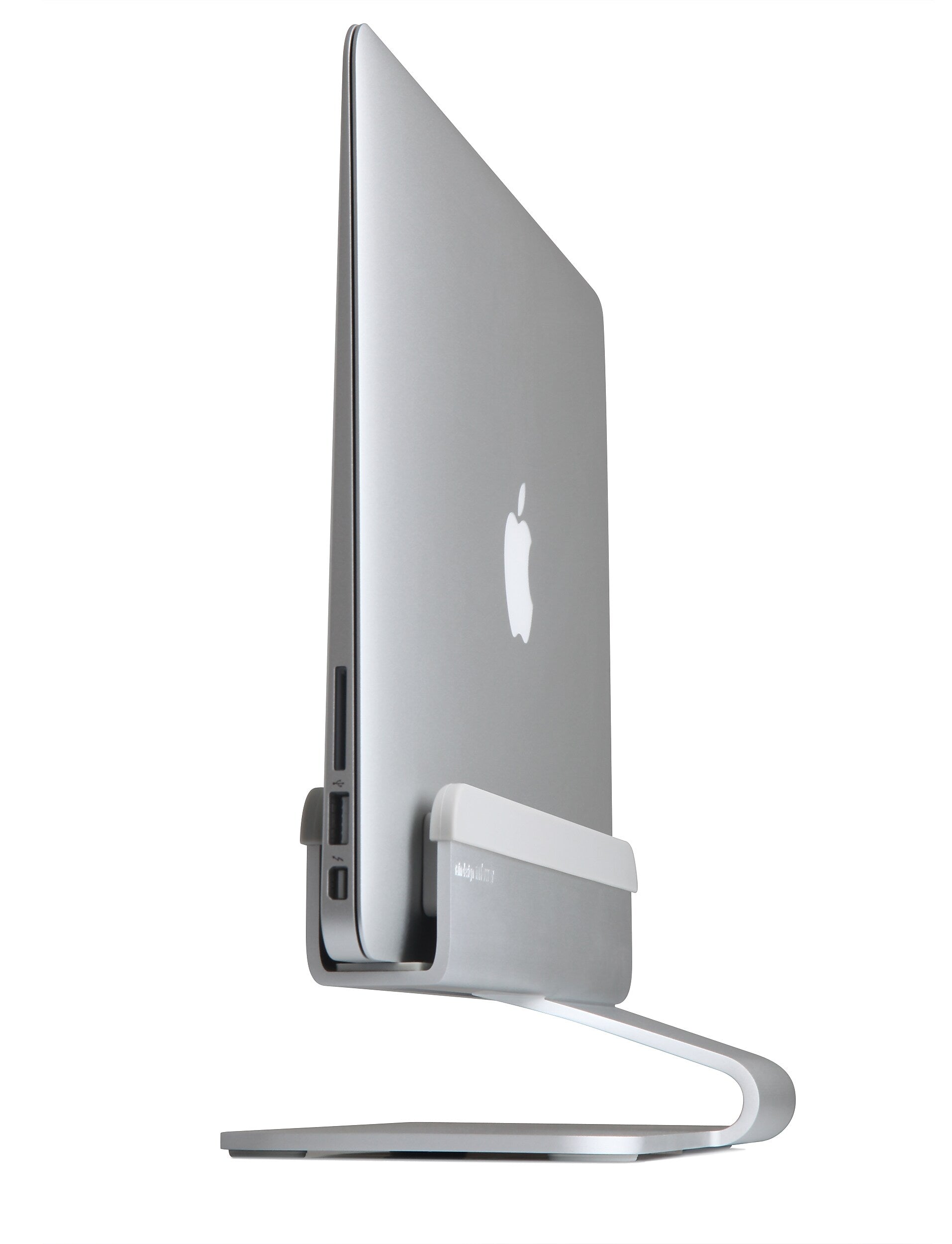 Rain Design mTower 4.5"W x 9.8"D Aluminum Vertical Laptop Stand, Silver (10037)