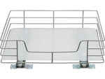 Household Essentials Glidez Steel Storage Organizer, Silver (25516-1)