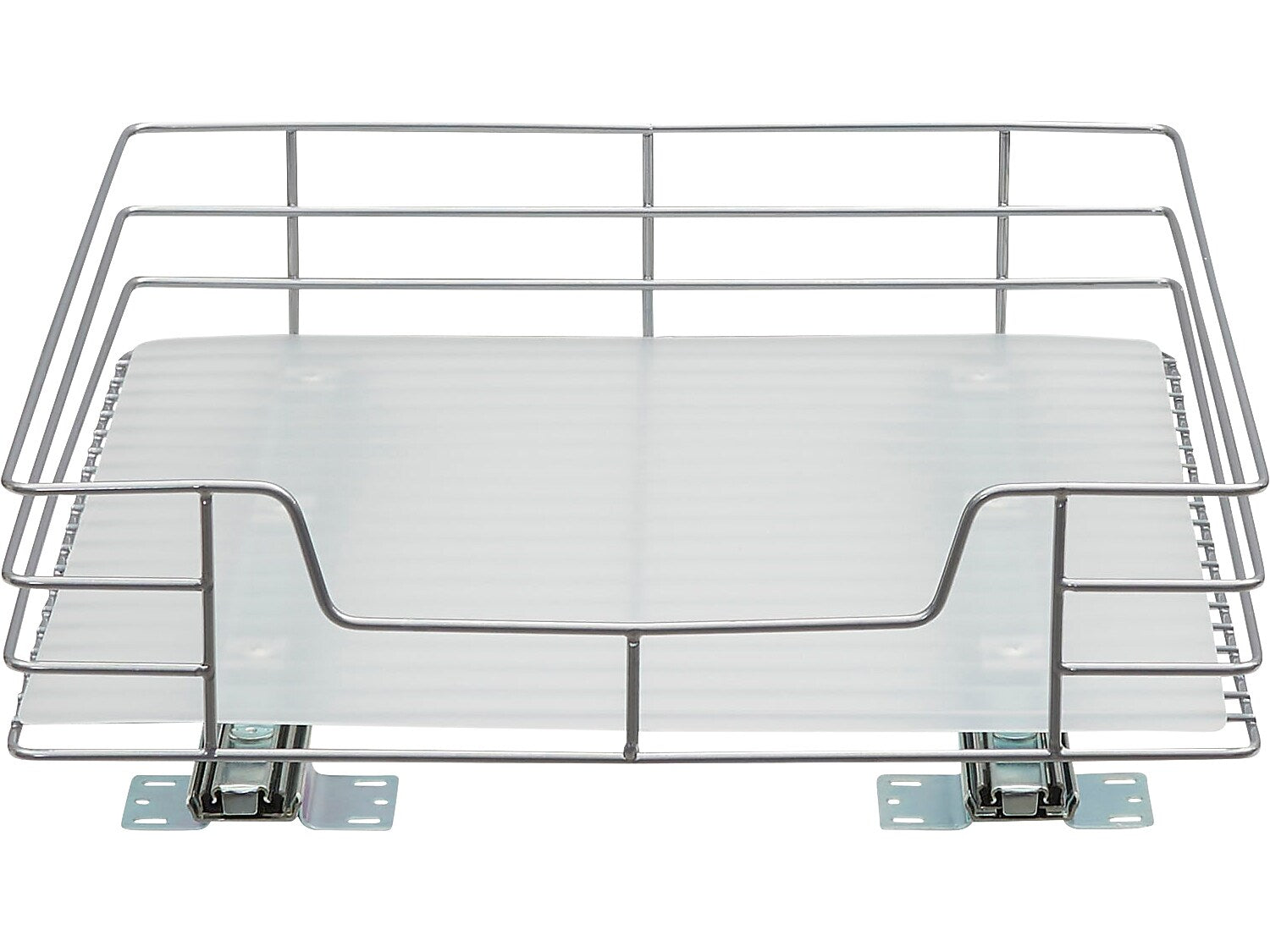 Household Essentials Glidez Steel Storage Organizer, Silver (25516-1)