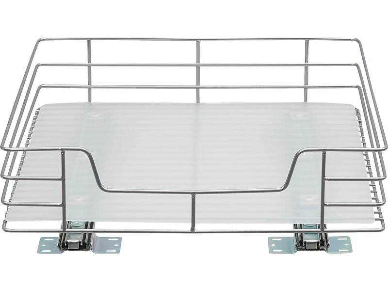 Household Essentials Glidez Steel Storage Organizer, Silver (25516-1)