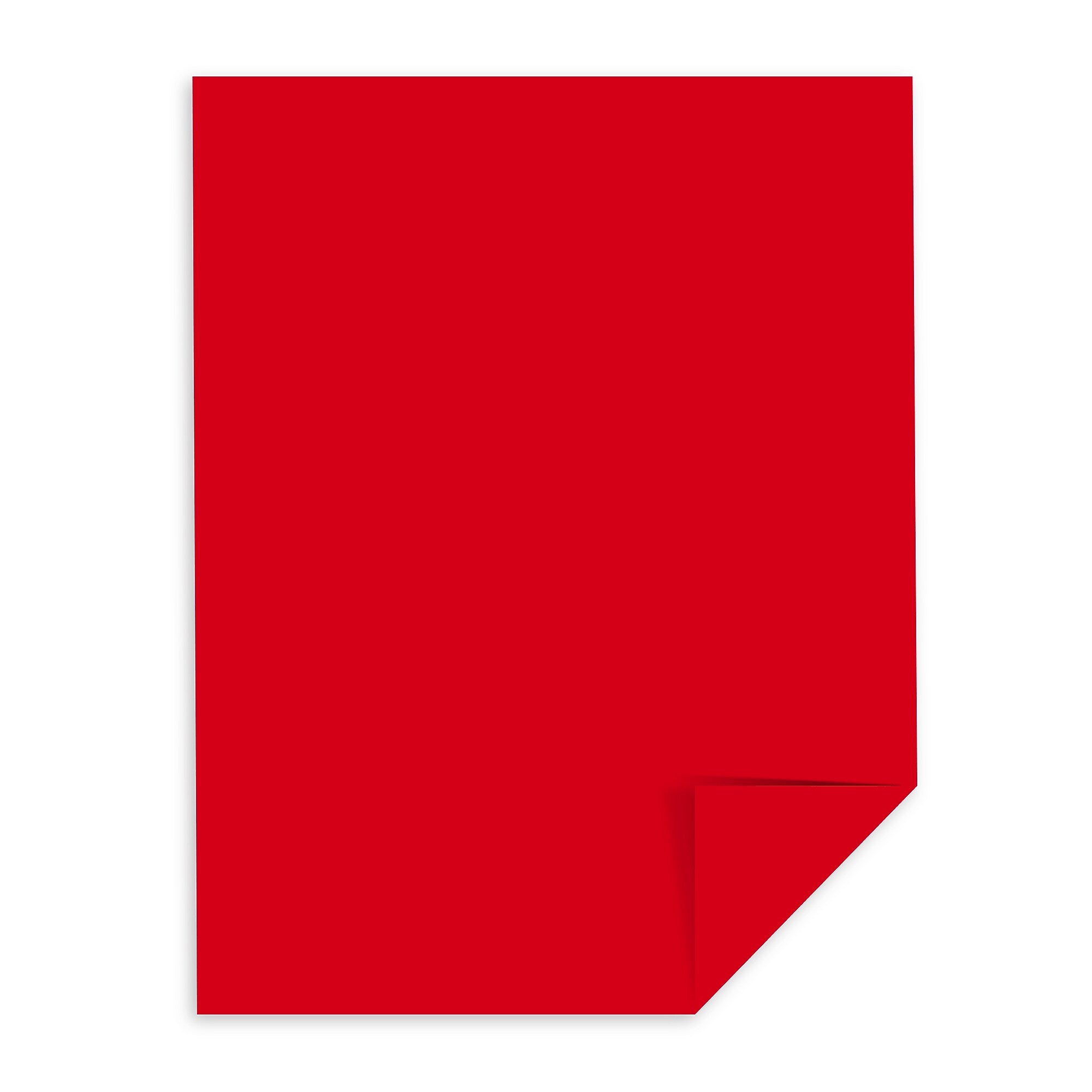 Astrobrights 65 lb. Cardstock Paper, 8.5" x 11", Re-Entry Red, 2,000 Sheets/Carton (22751CT)