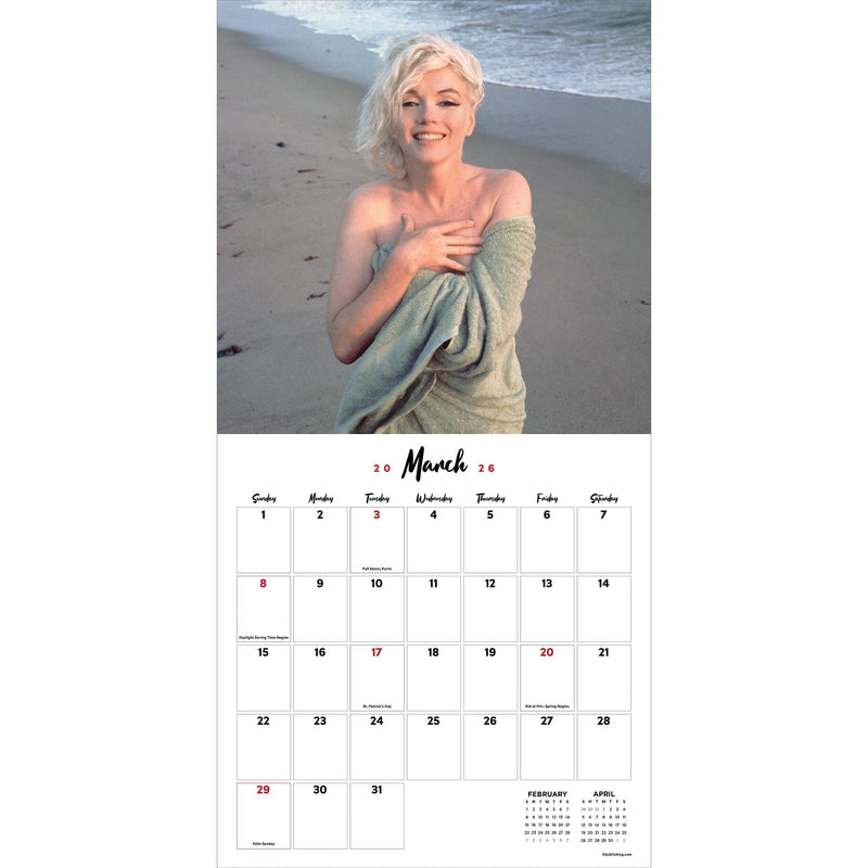 2026 TF Publishing 12" x 17" TF Publishing 12" x 12" Marilyn Monroe Wall Calendar 26-1115