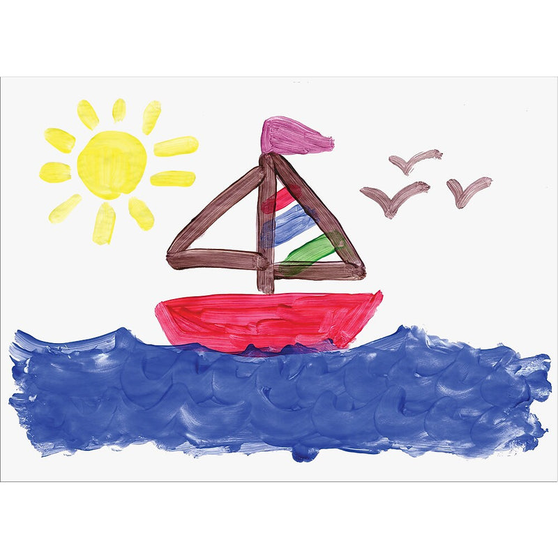 Prang Fingerpaint Paper, 16" x 22", White, 100 Sheets (P5316)