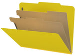 Medical Arts Press Pressboard Classification Folder, 2 Dividers, 2" Expansion, Letter Size, Yellow, 10/Box (DV-T42-26-3YLW)