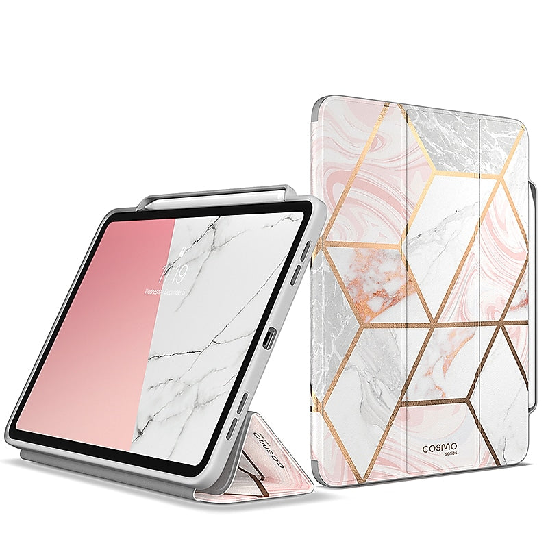 i-Blason Cosmo Plastic 11" Fashion Case for iPad Pro 11" 5th Generation, Marble