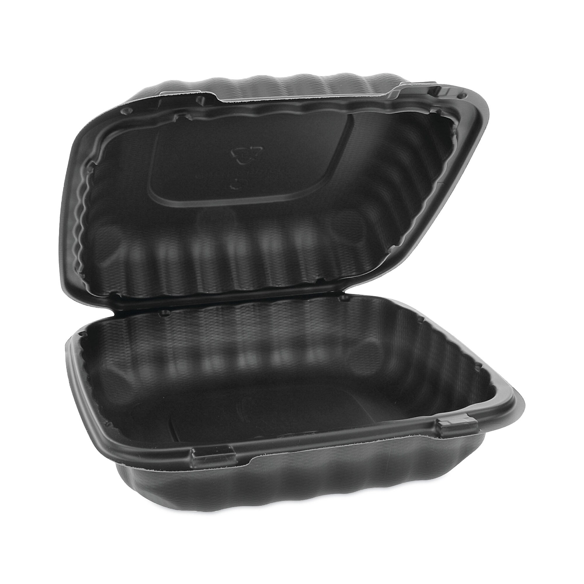 CONTAINER,HINGED,8X8,1,BK
