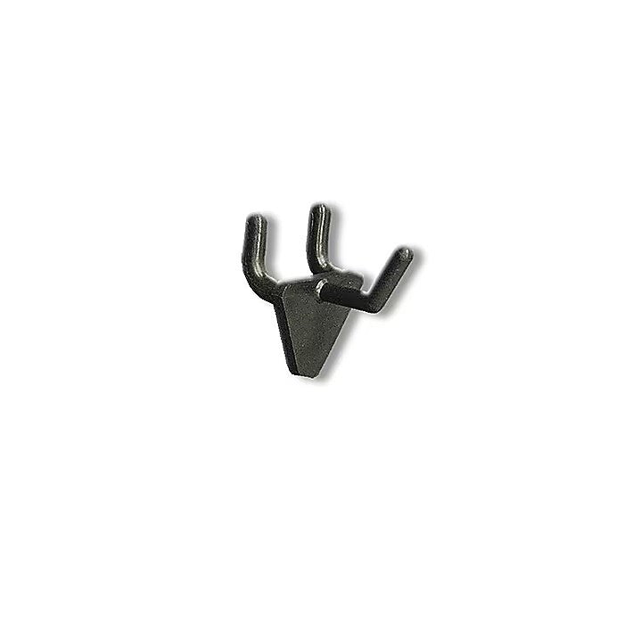 Azar Displays 1" Glass-Filled Nylon Hook: 0.225" Diameter, 50-Pack, Black (800071-BLK)
