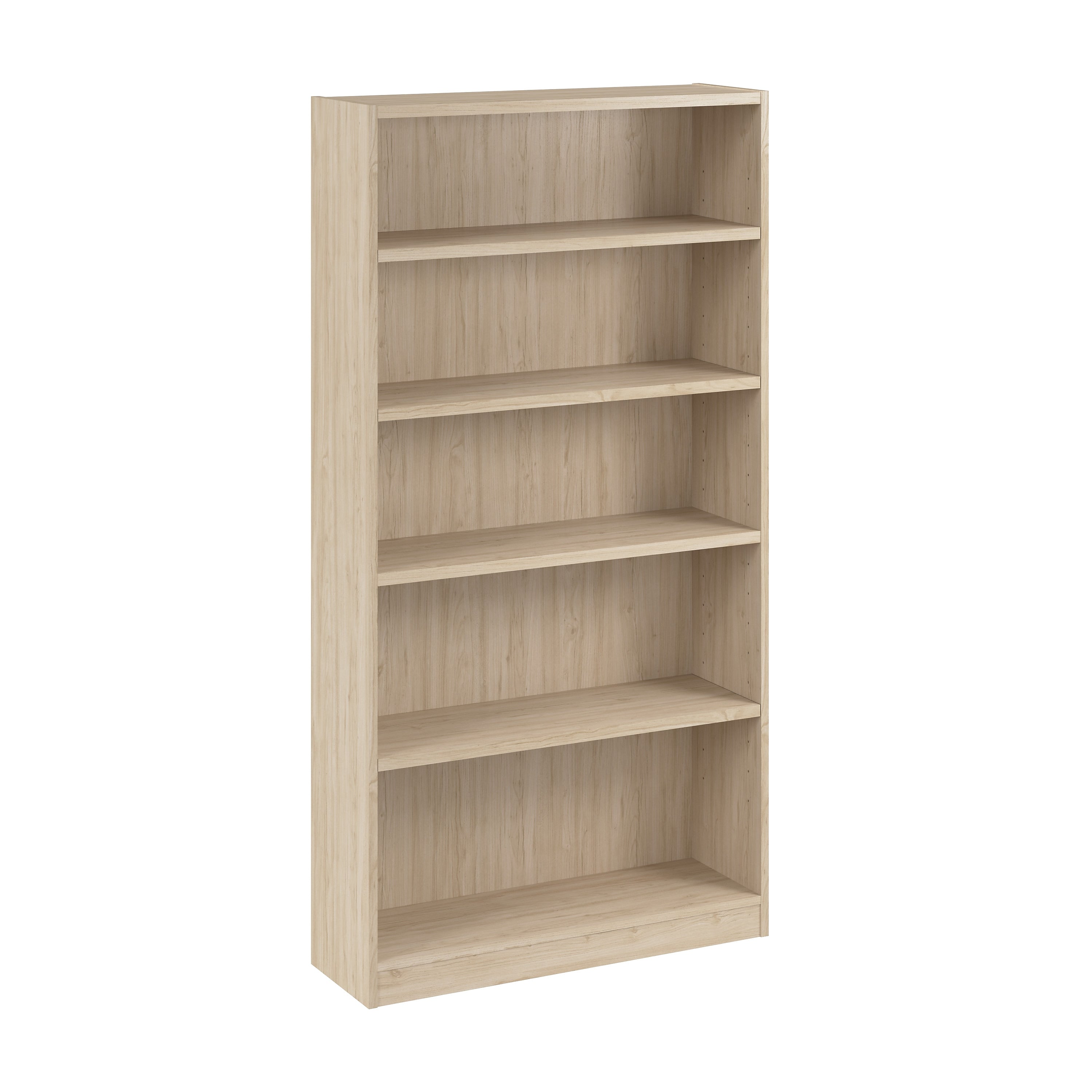 Bush Business Furniture Vista Tall 5 Shelf Bookcase, Natural Elm (VSB12479-Z)