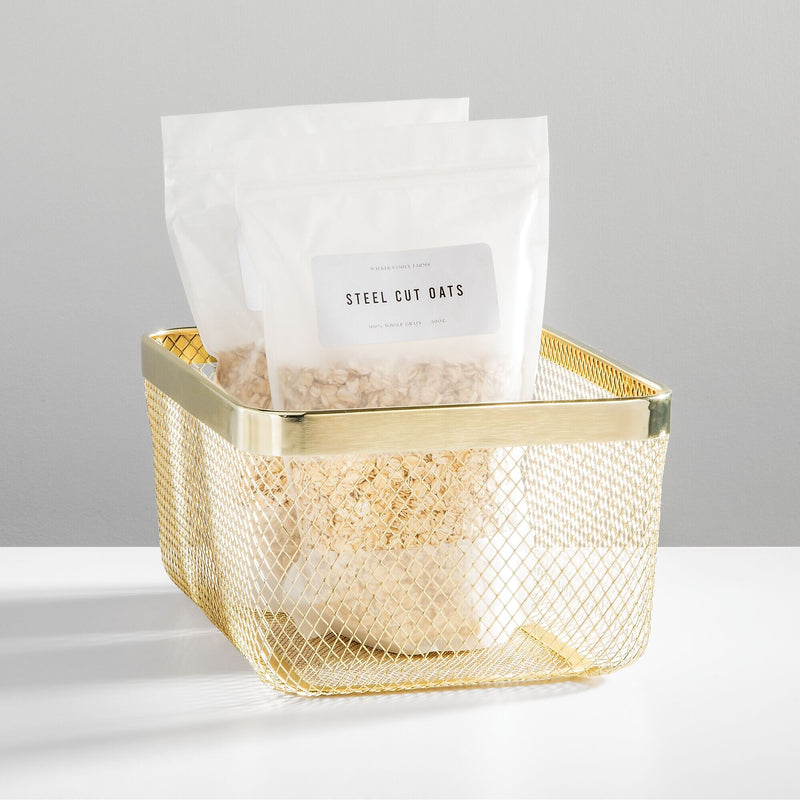 mDesign Steel Organizer, Soft Brass (25956)