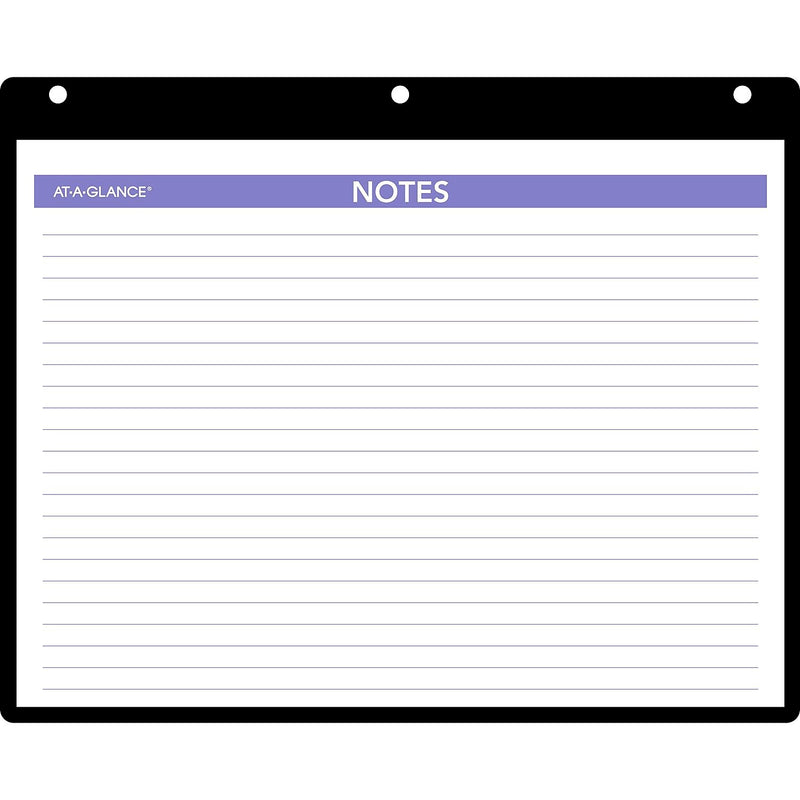 2026 AT-A-GLANCE 11" x 8" Wet-Erase Desk or Wall Calendar, White/Purple (SK8-00-26)