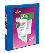 Avery 1" 3-Ring View Binders, Slant Ring, Navy Blue (17007/17014)