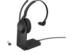 jabra Evolve2 55 Wireless Noise Canceling Bluetooth Mono Phone & Computer Headset, USB-A, UC-Certified, Black (25599-889-989-01)