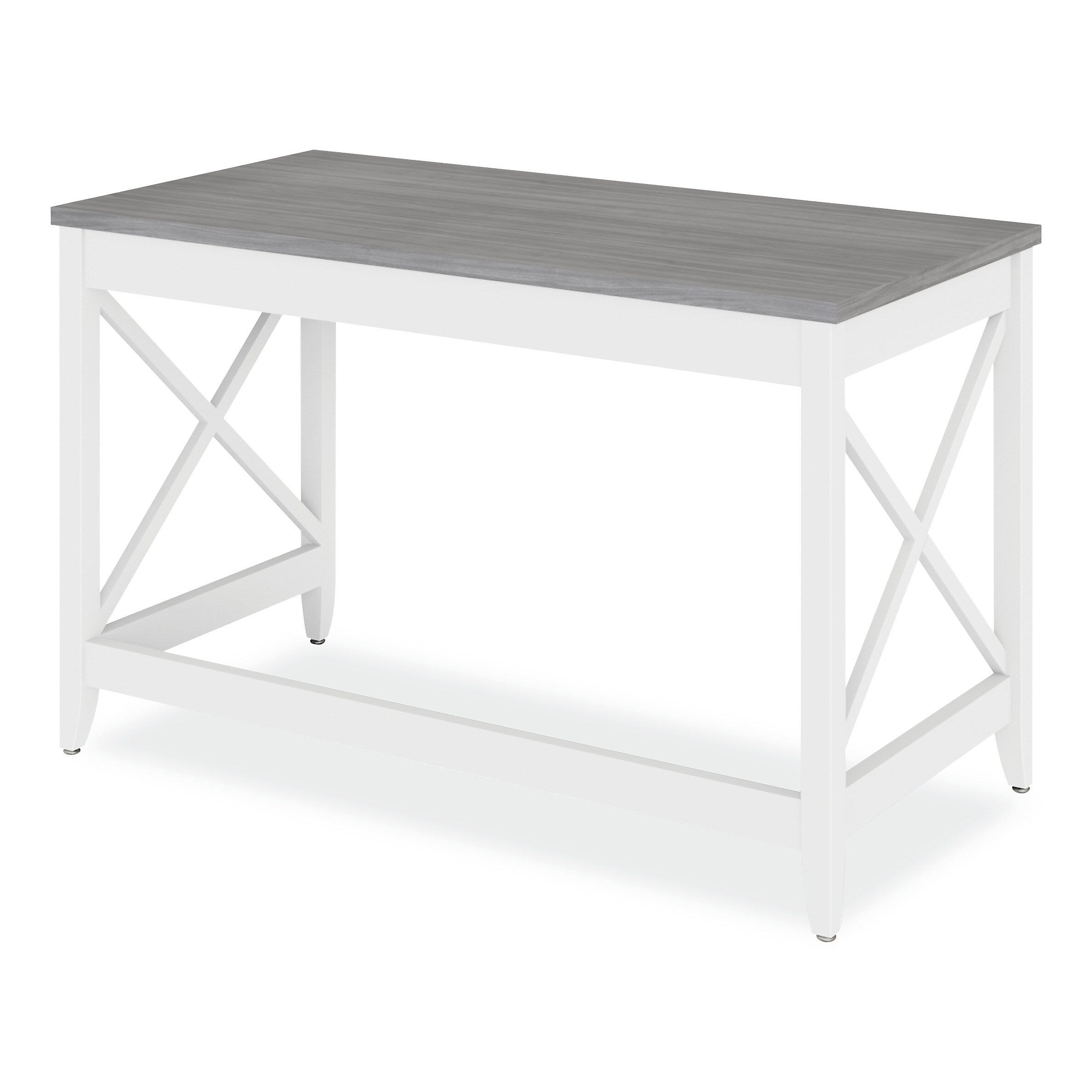 Alera Farmhouse Writing Desk, 47.24" x 23.62" x 29.53", Gray (ALEWSF4824GY)