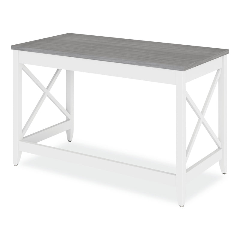 Alera Farmhouse Writing Desk, 47.24" x 23.62" x 29.53", Gray (ALEWSF4824GY)