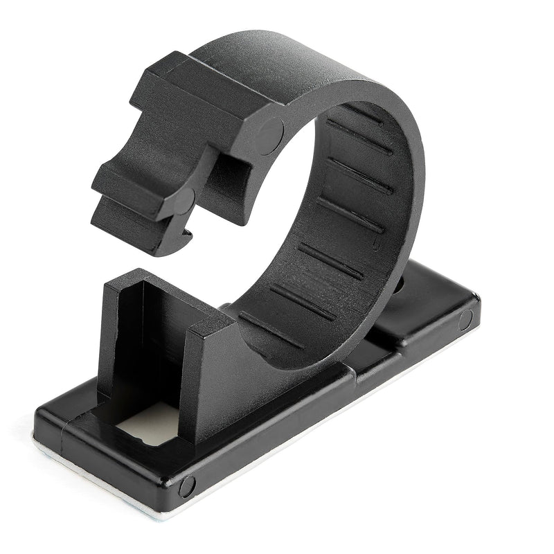 StarTech Self-Adhesive Cable Management Clips, Black (CBMCC3)