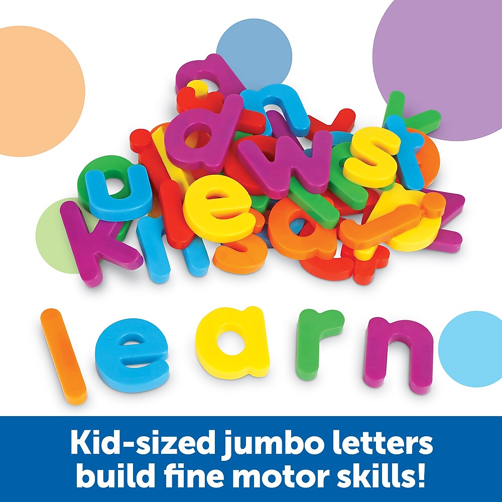Jumbo Magnetic Letters and Numbers, Lowercase Letters, 40/Pack (LER0451)