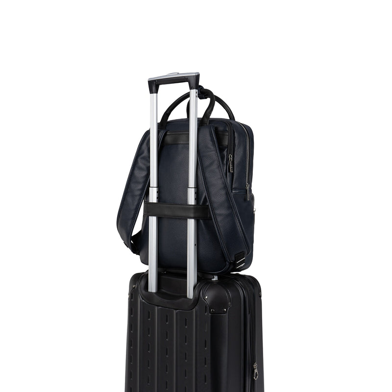 Bugatti Contrast Laptop Backpack, Medium, Navy (BKP2466BU-NAVY)