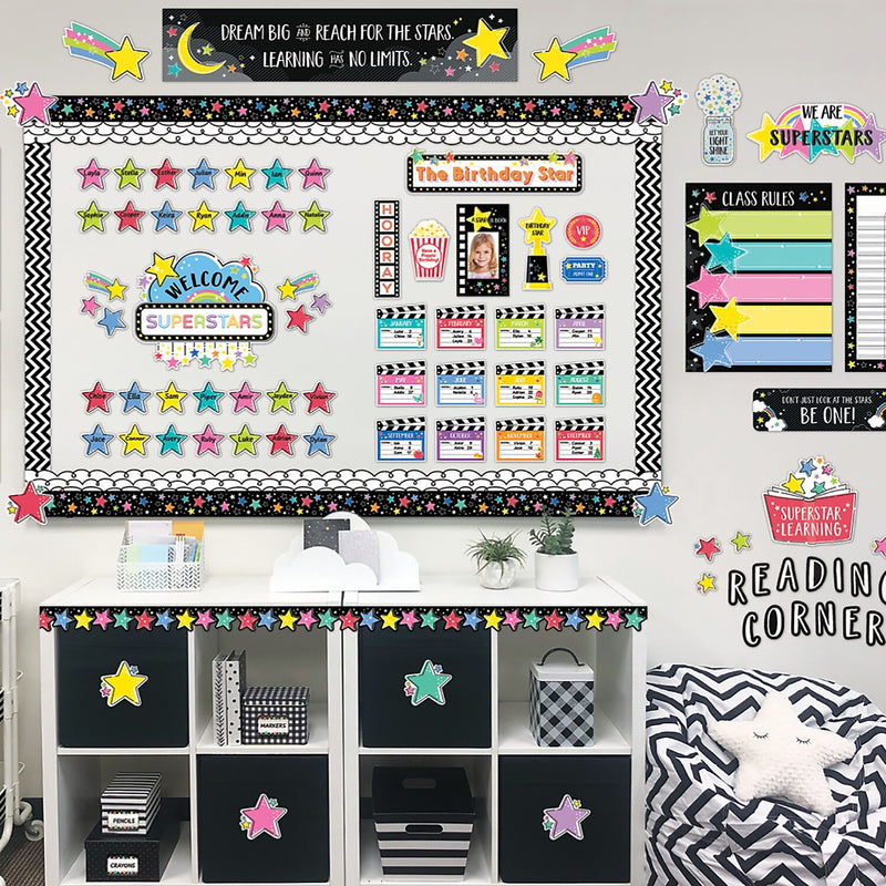 Creative Teaching Press Shine Bright Bulletin Board Set, 43/Set (CTP10918)