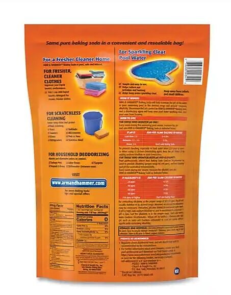 Arm & Hammer Baking Soda, 10.8 lb Bag, 4/Carton (CDC3320000341)