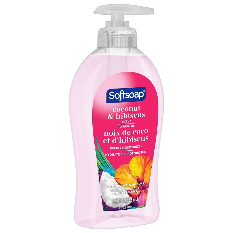 Softsoap Liquid Hand Soap, Coconut & Hibiscus Scent, 11.25 Fl. Oz., 6/Carton (US07157ACT)