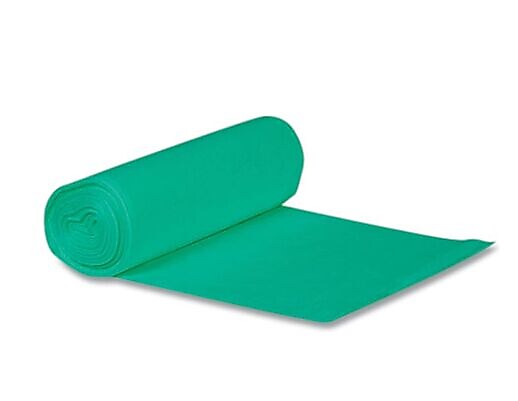 Heritage Eco Blend Max 23 Gallon Trash Bag, 28" x 45", Low Density, 0.8 mil, Green, 250 Bags/Box (L5645TE ER1)