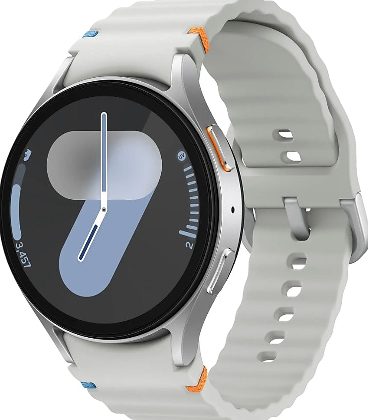 Samsung Galaxy Watch7 Smart Watch, GPS, 44mm, Armor Aluminum Case, Silver Fluoroelastomer (SM-L310NZSAXAA)