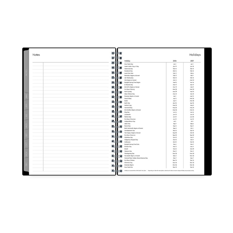 Planning Calendar Notes BS Enterprise PP 5.875x8.625 RY26 Wkly/Mthly Safety Wirebound -