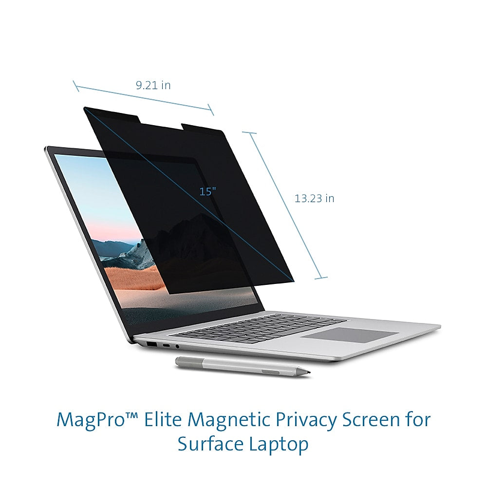 Kensington MagPro Elite Anti-Glare Magnetic Privacy Screen for 15" Surface Laptop, 3:2 (K58362WW)
