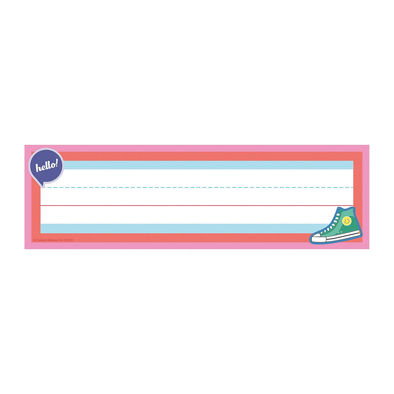 Carson Dellosa Education We Stick Together School Name Plates, 9.5" x 2.875", 36/Pack, 6 Packs/Bundle (CD-122157-6)