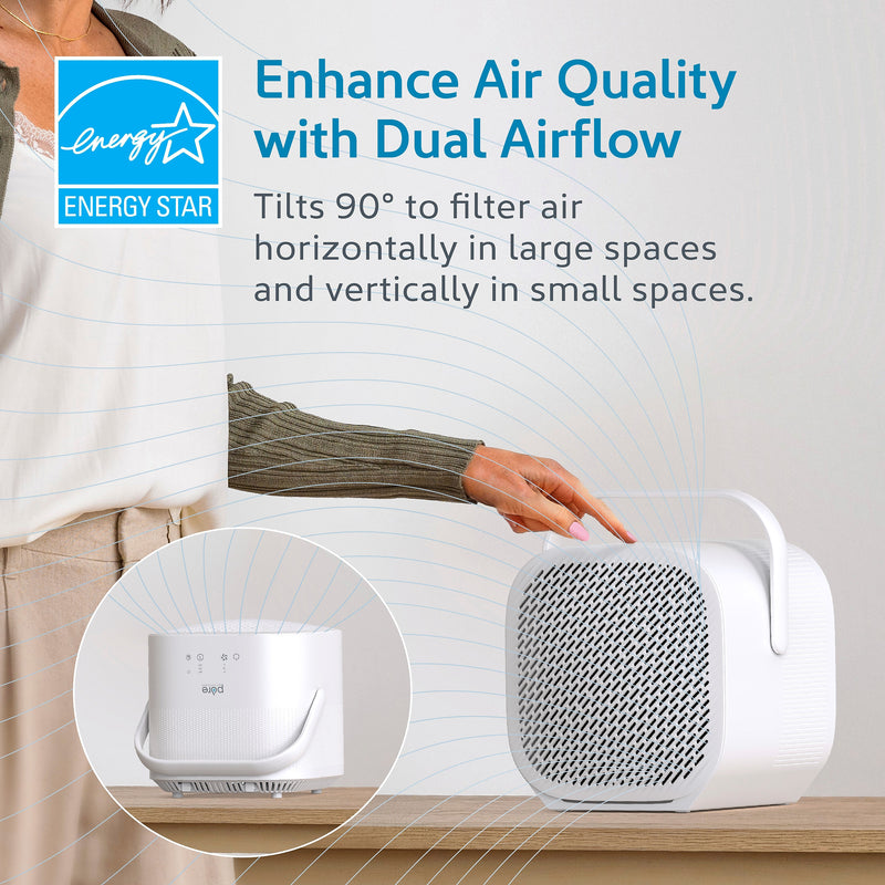 Pure Enrichment PureZone DUO Tabletop Air Purifier, White (PEAIRCB-W)