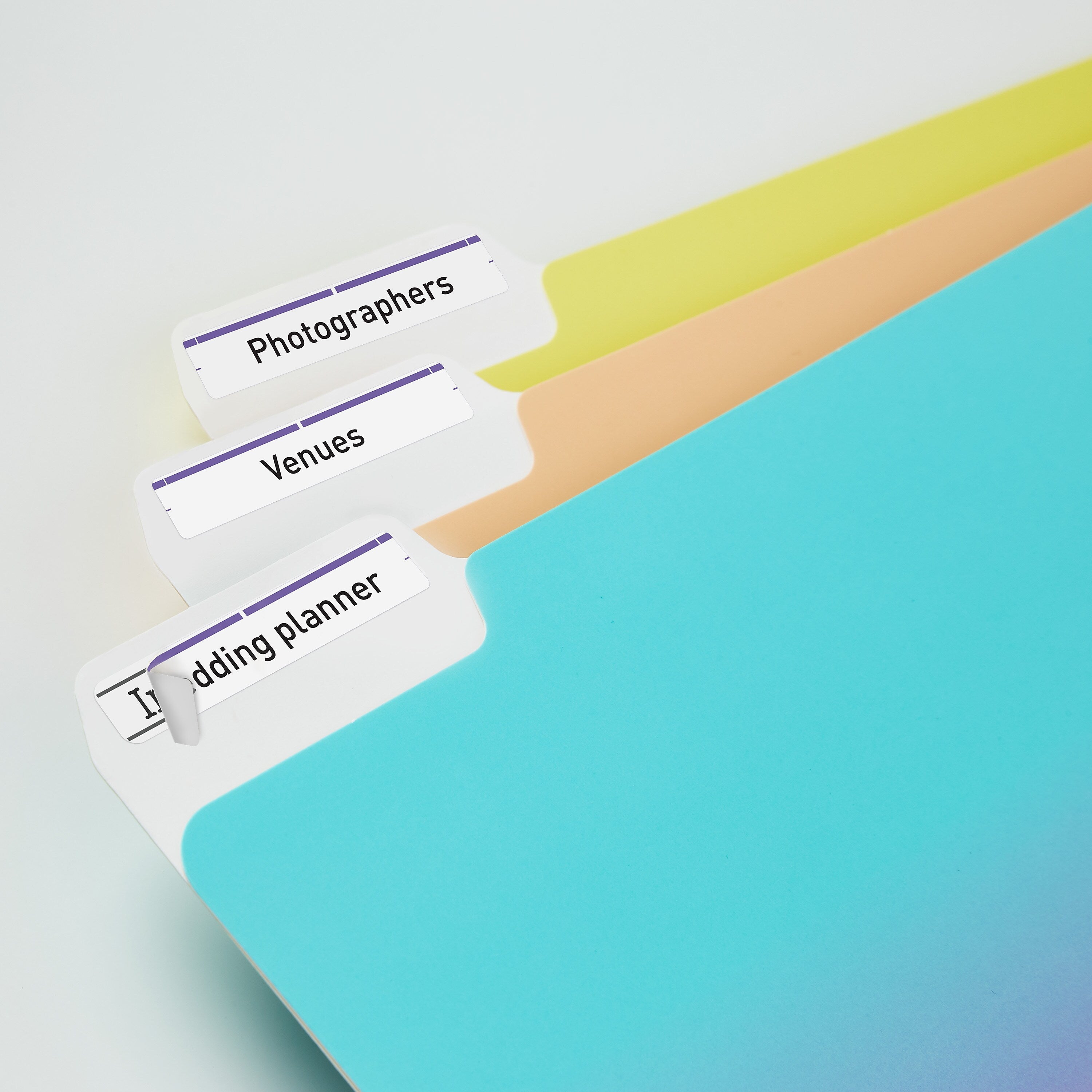 Avery TrueBlock Laser/Inkjet File Folder Labels, 2/3" x 3-7/16", White/Purple, 750 Labels/Pack (5666)