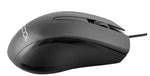 CODi Ergonomic Ambidextrous Optical USB Mouse, Black (A05017)