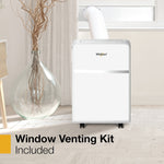 Whirlpool 115-Volt 10000 BTU (6500 BTU DOE) Portable Air Conditioner with Remote, White (WHAP101BWC)