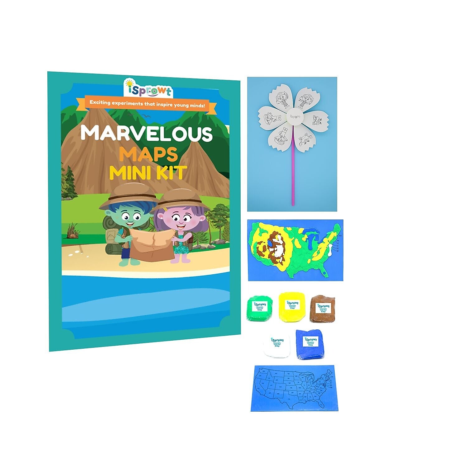 iSprowt Marvelous Maps Kit, Multicolor (785459614113)