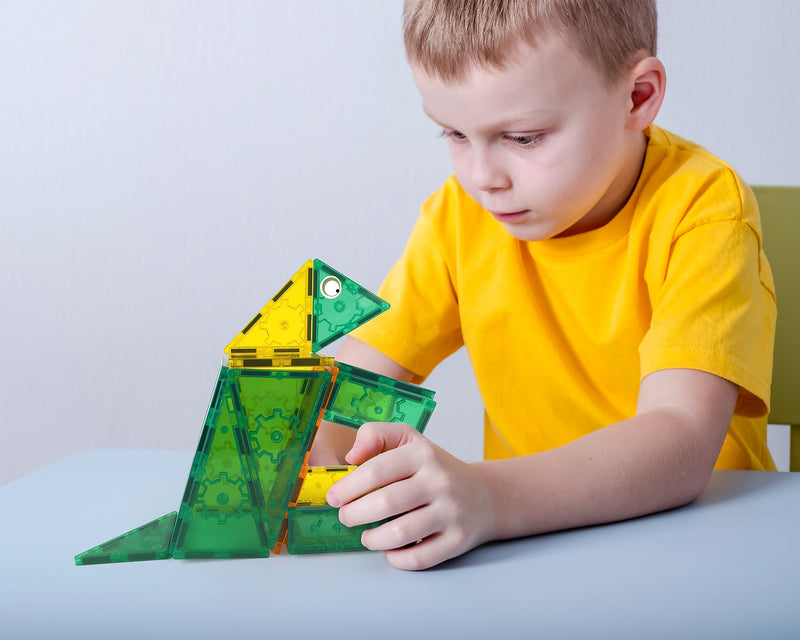 Tytan Toys Dinosaurs Magnetic Tiles & Building Blocks, 60 Pieces (ACTYT025)
