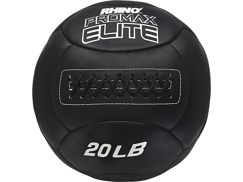 Champion Sports RHINO Promax Elite Black Medicine Ball, 20 Lbs. (PRX20)