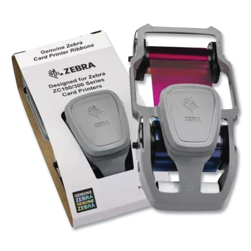 Zebra Technologies True Colors Wax Ribbon, Black/Cyan/Magenta/Yellow