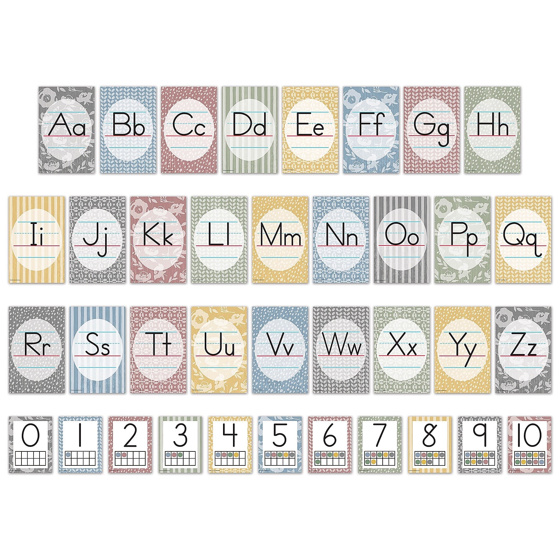 Teacher Created Resources Classroom Cottage Alphabet Bulletin Board Set, 37/Set (TCR7171)