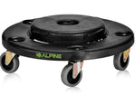 Alpine Industries Round Trash Can Dolly, 500 lb. Weight Capacity, Black (471-32-DOLLY)