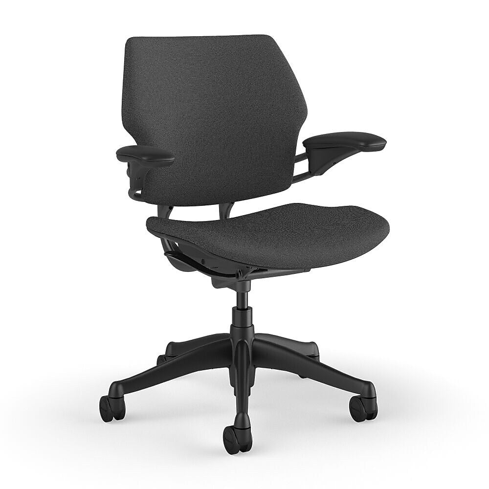 Humanscale Freedom Ergonomic Fabric Swivel Task Chair, Gray (F111GFT12XFSHNSC)