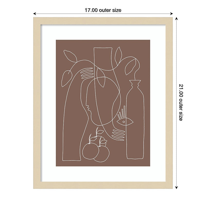 Amanti Art Shape Of Truth by Shatha Al Dafai Wood Framed Wall Art Print, 17" x 21" (A42675531979)