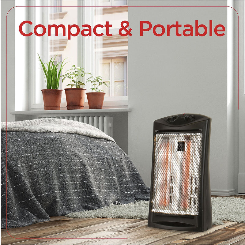Black & Decker 1500-Watt Portable Infrared Electric Tower Heater, Black (BHTI06)