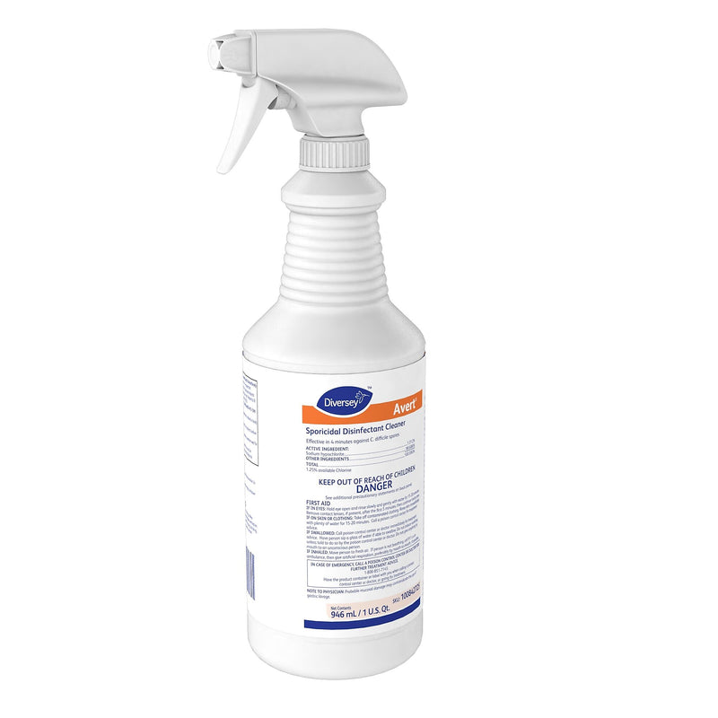Dymon Avert Cleaner Disinfectant, Chlorine, 32 oz., 12/Carton (100842725)