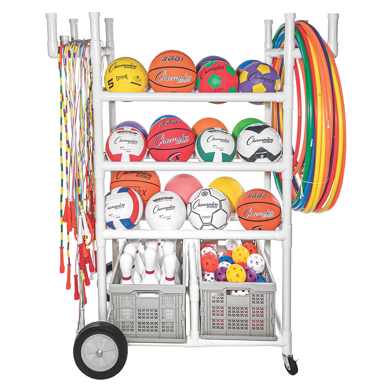 Champion Sports All-Terrain Heavy-Duty Cart, White (CHSTWCART)