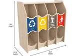 Flash Furniture Bright Beginnings Children's Recycling Station (MK-ME17154-GG)