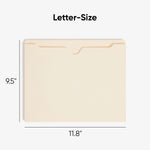 Smead Recycled Reinforced File Jacket, 2" Expansion, Letter Size, Manila, 50/Box (75560)